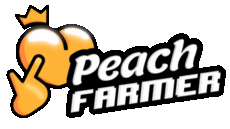 logo peach farmer animated